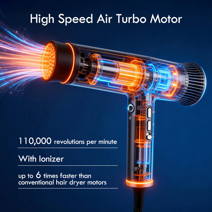 PowerPac High Speed Hair Dryer with cool air, Ionic Blow Dryer 1800W (PPH2878)