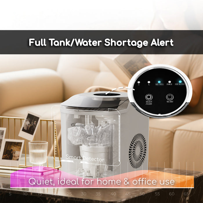 PowerPac ICE Maker household mini round ice making machine (PP3508)