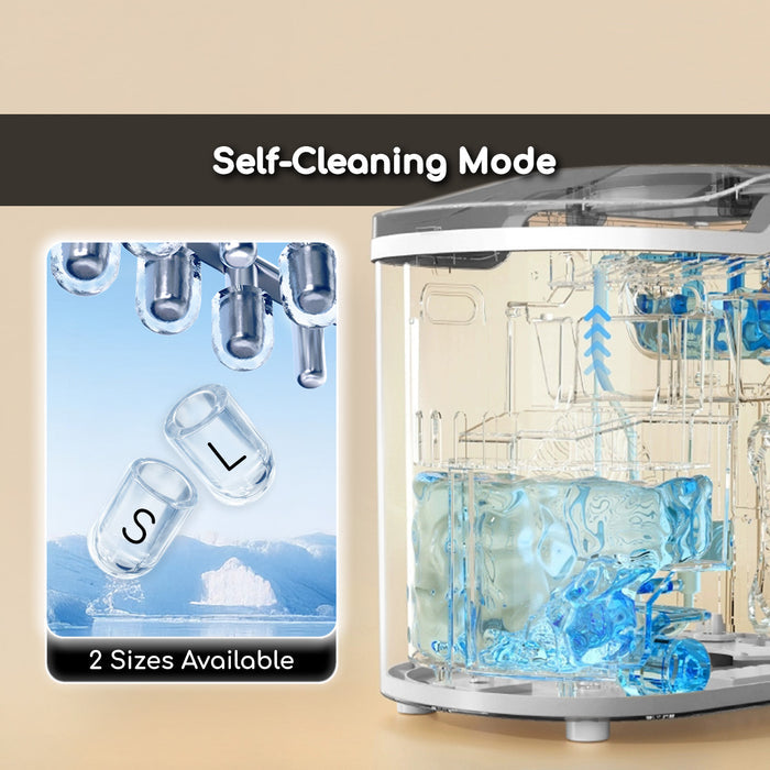 PowerPac ICE Maker household mini round ice making machine (PP3508)