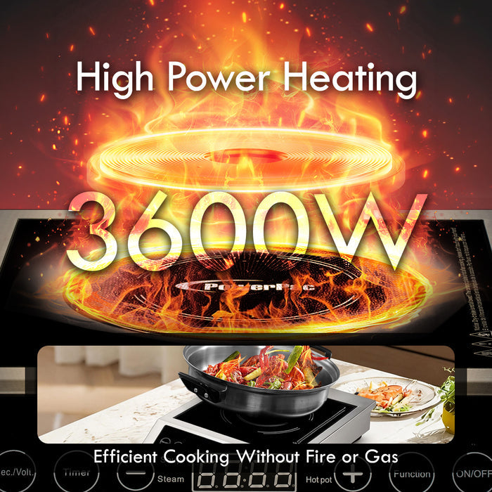 PowerPac Induction Cooker (Commercial), High Power Induction Cooker, Fast Heat Induction Cooker 3600W (PPIC889)