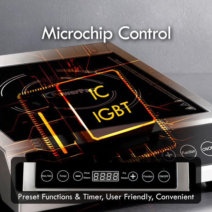 PowerPac Induction Cooker (Commercial), High Power Induction Cooker, Fast Heat Induction Cooker 3600W (PPIC889)