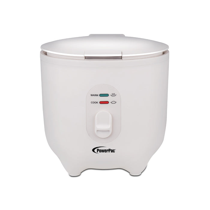 PowerPac Mini Rice Cooker, Personal Rice Cooker 0.5L with non-stick Inner Pot (PPRC607) Ivory