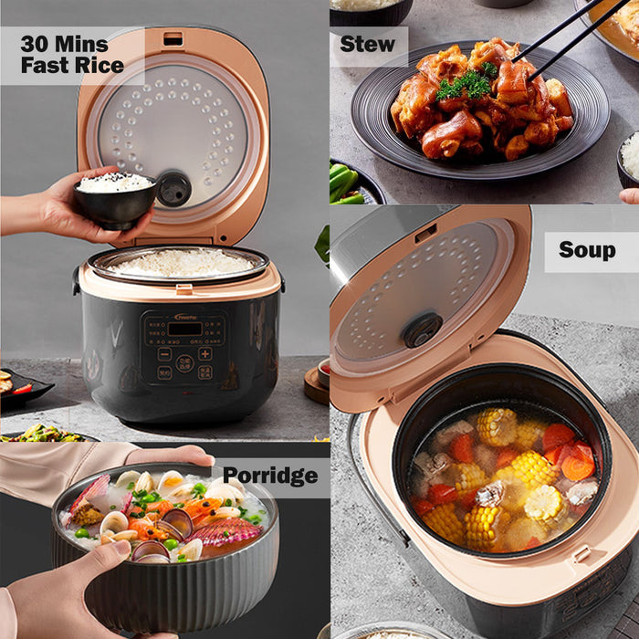 PowerPac Multi-Purpose Digital Rice Cooker 1.8L with Non-stick Inner Pot (PPRC538)