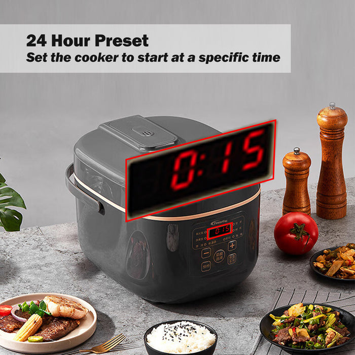 PowerPac Multi-Purpose Digital Rice Cooker 1.8L with Non-stick Inner Pot (PPRC538)