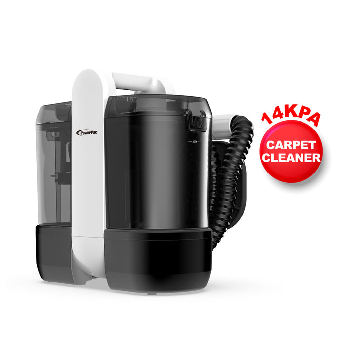 PowerPac Portable Spot Cleaner, Fabric Sofa, Carpet, Window & Upholstery Cleaner | 14KPA | Dual Water Tanks (PPV1450)