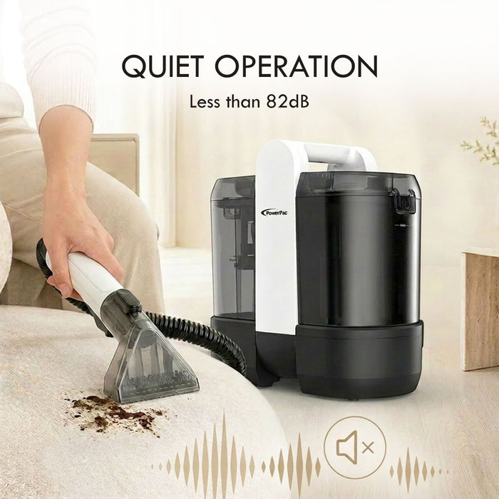 PowerPac Portable Spot Cleaner, Fabric Sofa, Carpet, Window & Upholstery Cleaner | 14KPA | Dual Water Tanks (PPV1450)