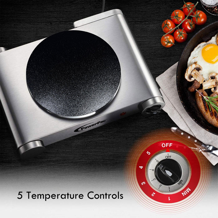 PowerPac Single Stove, Ceramic Cooker, Infrared Cooker, Any Pot Cooker 1250W (PPIC861)