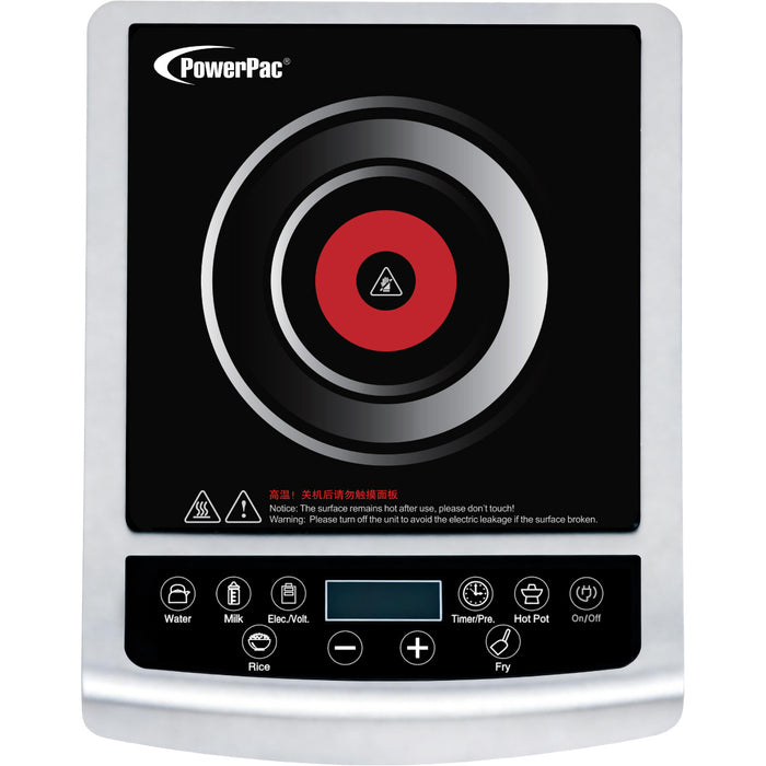 PowerPac Steamboat Induction Cooker, 7 Preset Functions, 1800W (PPIC848ANP)