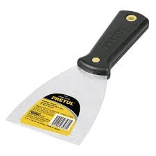 Pretul Flexible Blade Putty Knife, Spackle Knife, Tang Scraper, Metal Scraper Tool. Ideal for Drywall, Putty, decals, wallpaper, plaster, baking, patching, painting, stucco and much more - 21517 and 21516 MEGA