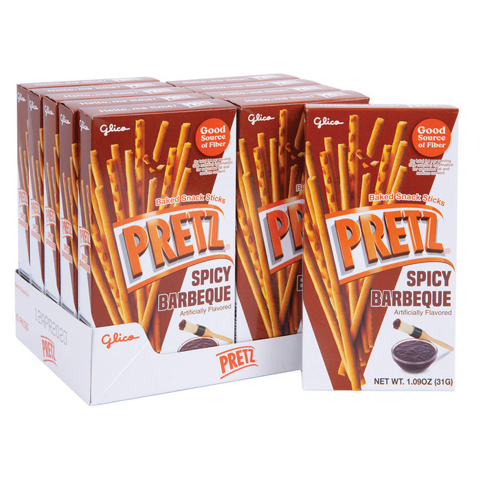 Pretz Spicy Barbeque Baked Snack Stick Treats - 10 Count
