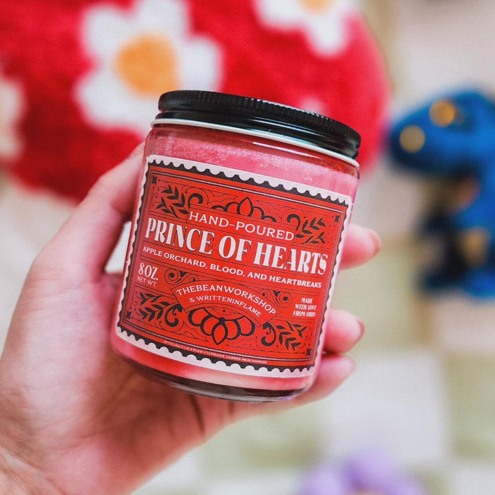 Once Upon A Broken Heart Candles Set of 3 - The Bean Workshop - bookish candle, candle, candle bundle, dark romance, Evangeline Fox, fantasy candle, gift for book lovers, Jacks, licensed merchandise, Once Upon a Broken Heart, Stephanie Garber, Written In Flame
