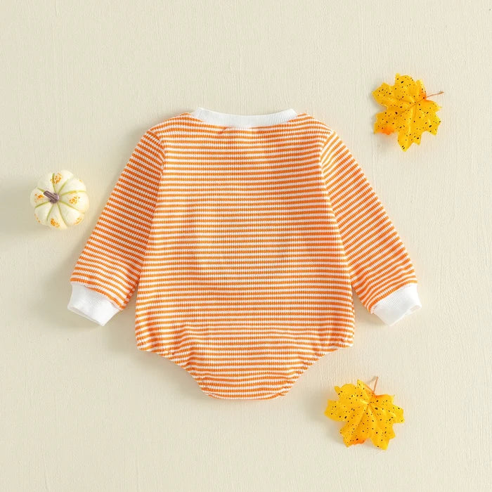 PUMPKIN Bowtie Striped Long-Sleeve