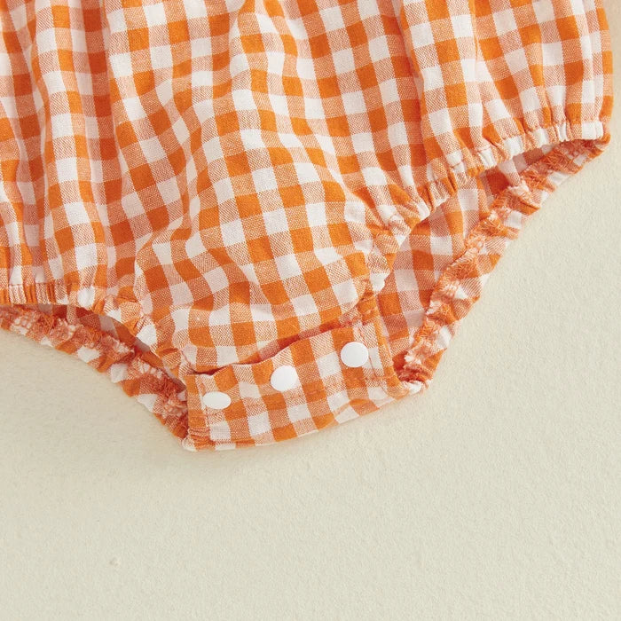 PUMPKINS Crochet Collar Romper