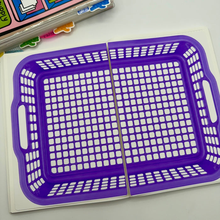 Purple Basket Sticker Kit