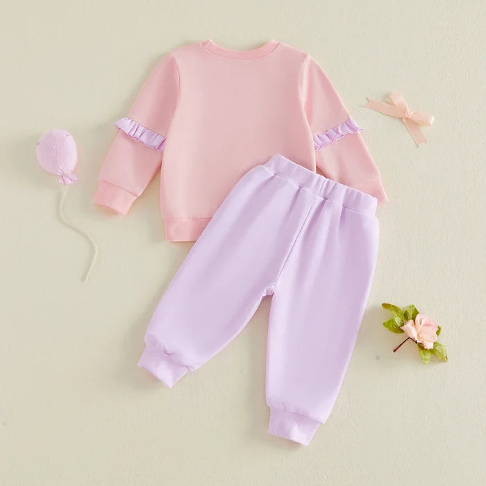 PURPLE BOW Ruffle Outfit