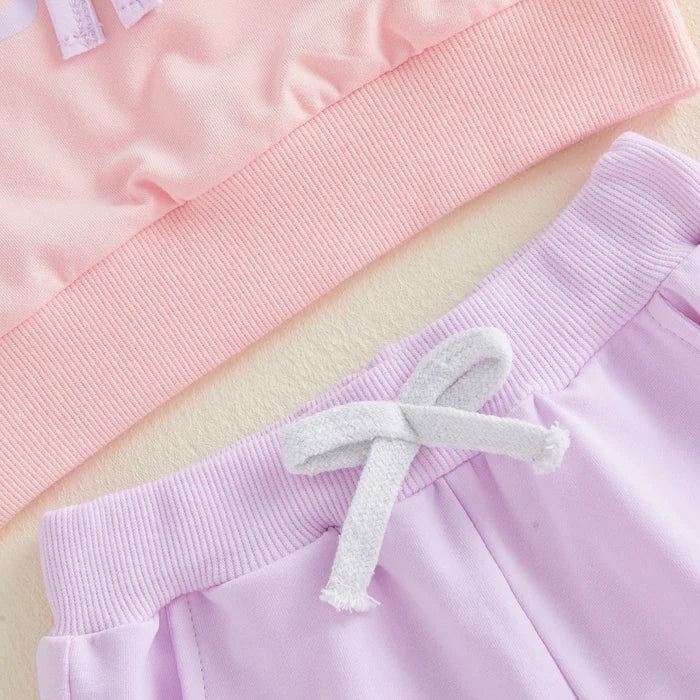 PURPLE BOW Ruffle Outfit