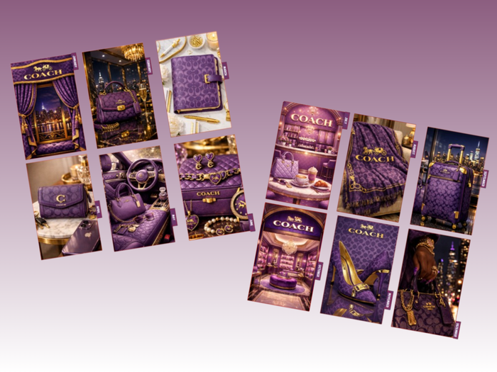 Purple Coach | Monthly Divider | A5 Rings | Set of 12 | PRE-ORDER