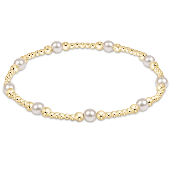 Purpose Pearl 4mm Gold Bracelet