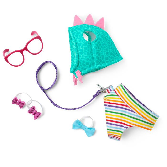 Purrpley Pink Kitty Cat for 18-inch Dolls & Fancy Pet Fashion Accessories