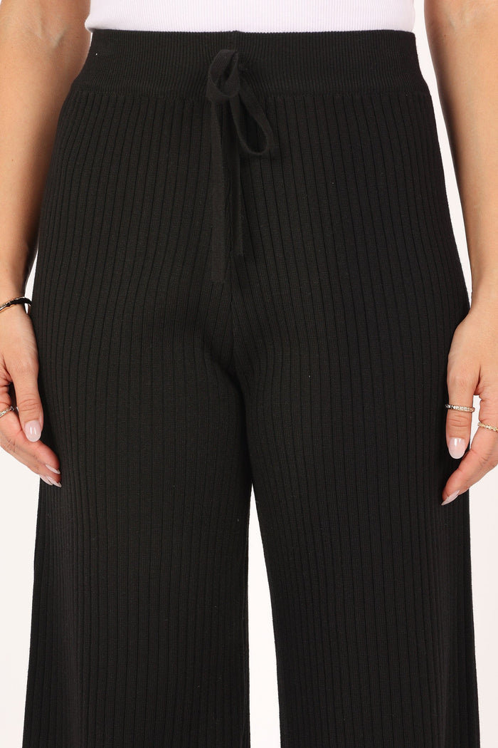 Petal and Pup USA BOTTOMS Pyrus Knit Pant - Black (Hold for Amazon)
