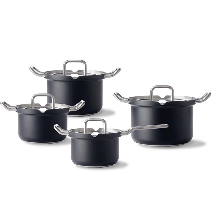 Q-linair Master Glas Black pannenset 4-delig