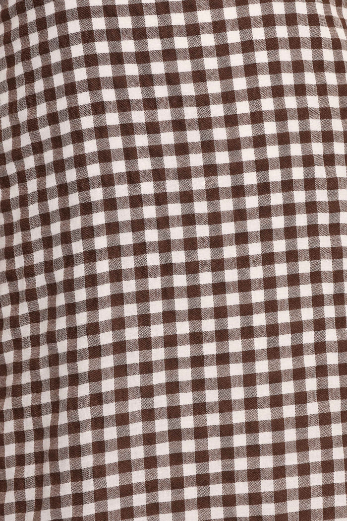 Petal and Pup USA DRESSES Queenie Midi Dress - Brown Gingham