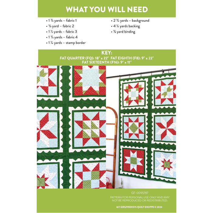 Quilter's Stamp Collection Quilt (Downloadable Sewing Pattern)