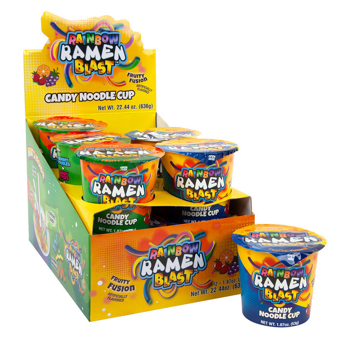 Rainbow Ramen Blast Noodle Candy - 12 Count