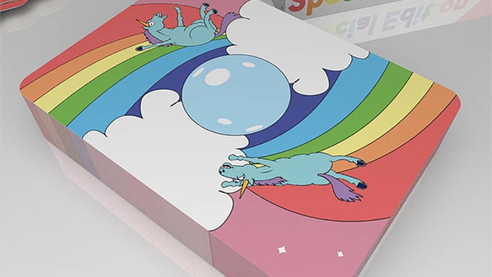 Rainbow Unicorn Fun Time! Playing Cards by De'vo
