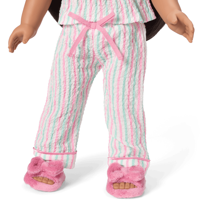 Raquel's™ Coastal Stripes Pajamas for 18-inch Dolls (Girl of the Year™ 2026)