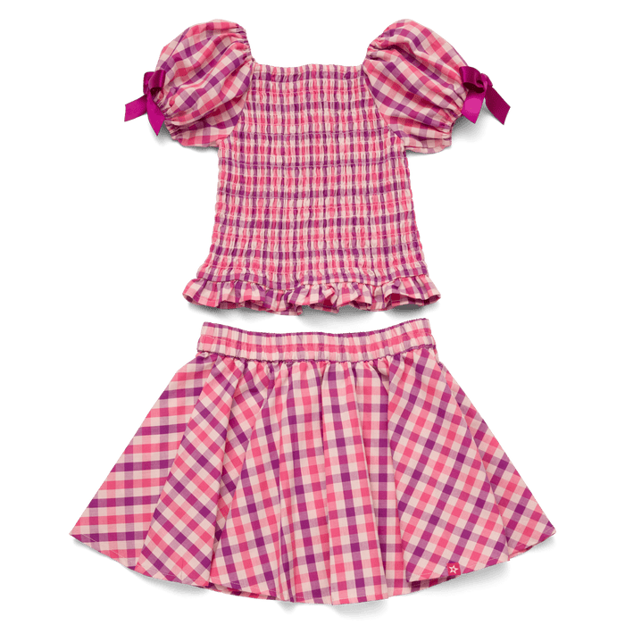 Raquel’s™ Gingham Ruffle Outfit for Girls & 18-inch Dolls + Raquel Doll (Girl of the Year™ 2026)