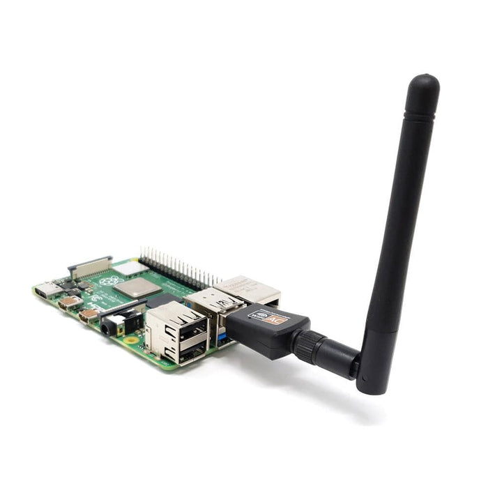 Raspberry Pi Dual-Band 5GHz/2.4GHz USB WiFi Adapter with Antenna [Discontinued] by The Pi Hut - The Pi Hut