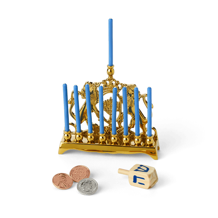 Rebecca’s™ Menorah & Dreidel Set for 18-inch Dolls (Historical Characters)