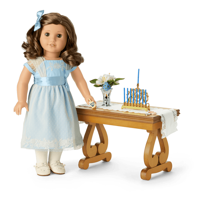 Rebecca’s™ Menorah & Dreidel Set for 18-inch Dolls (Historical Characters)