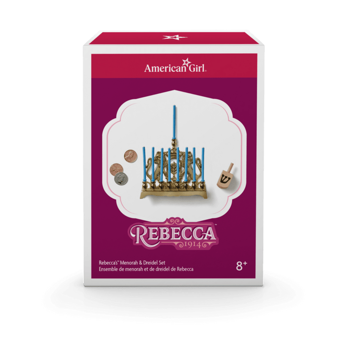 Rebecca’s™ Menorah & Dreidel Set for 18-inch Dolls (Historical Characters)