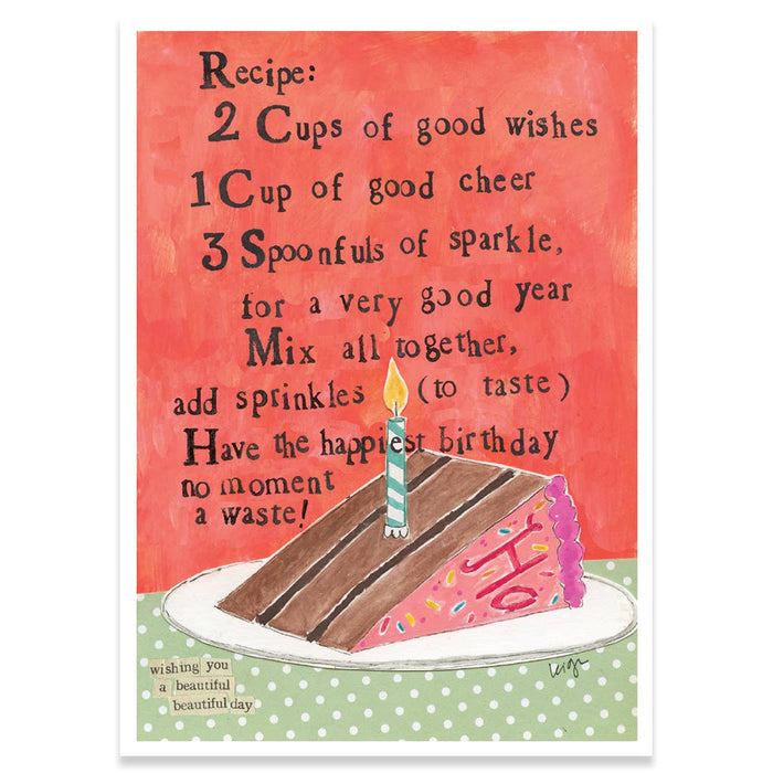 Recipe Birthday Card
