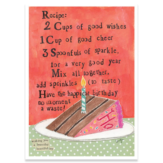 Recipe Birthday Card
