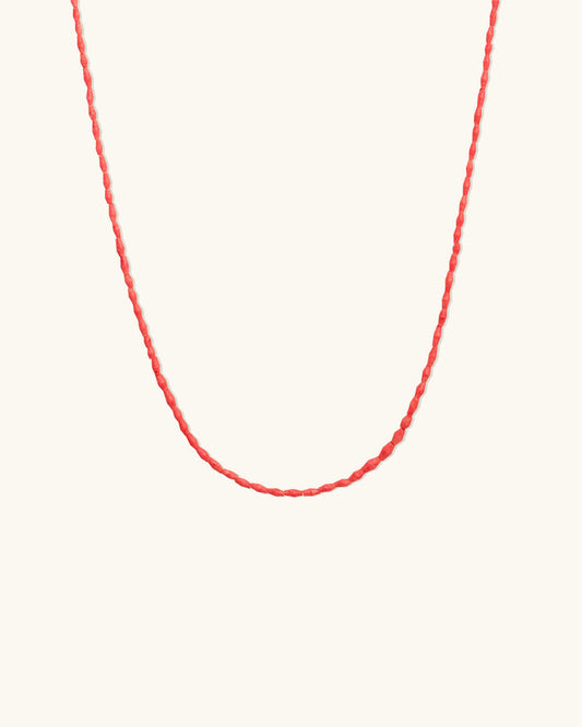 Red Coral Gemstone Necklace