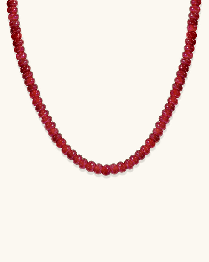 Red Quartz Gemstone Necklace