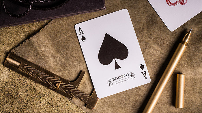 Red Steel Playing Cards by Bocopo Playing Card Co.