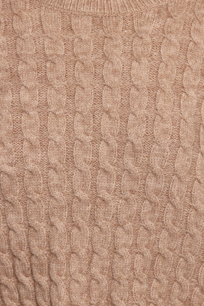 Petal and Pup USA SETS Reid Cable Knit Skirt Set - Taupe