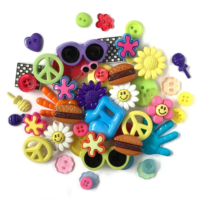 Retro Novelty Buttons