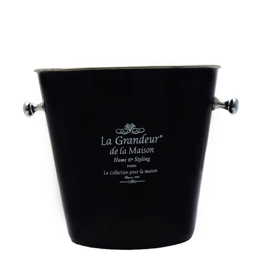 Retro Paris 15L Ice Bucket - Black