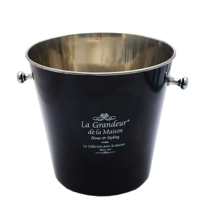 Retro Paris 15L Ice Bucket - Black