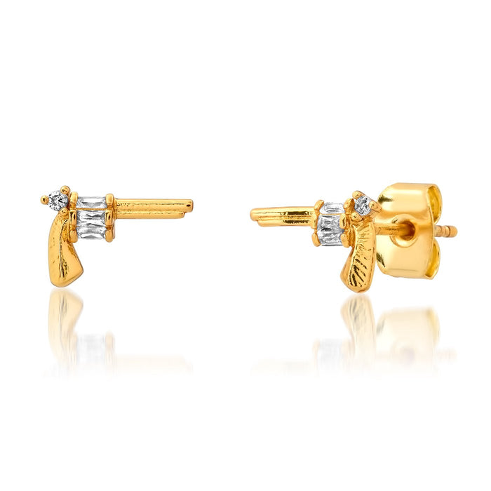 Revolver Studs in Gold