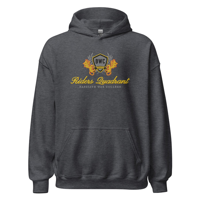 Riders Quadrant Embroidered Hoodie - The Bean Workshop - embroidered, fourth wing, hoodie, rebecca yarros