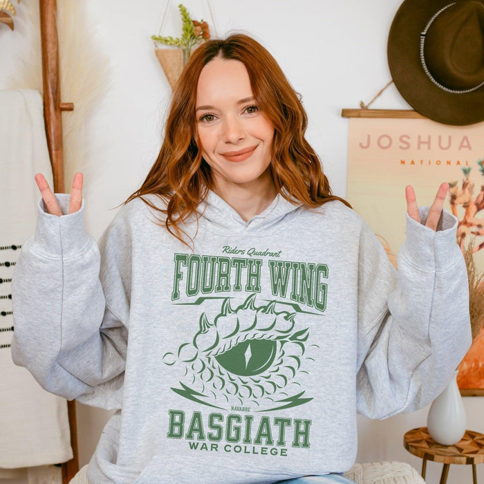Riders Quadrant Fourth Wing Hoodie - The Bean Workshop - Fourth Wing, hoodie, Rebecca Yarros, Riders Quadrant, The Empyrean