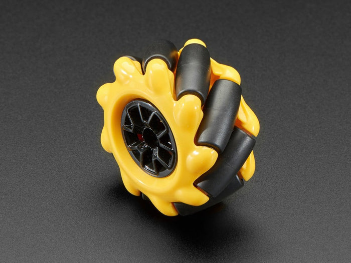 Right Mecanum Wheel - 48mm Diameter - TT Motor or Cross Axle [Discontinued] by The Pi Hut - The Pi Hut