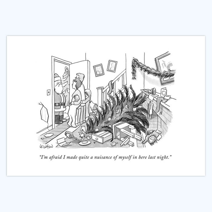 Robert Leighton: "I'm afraid I made quite a nuisance of myself in here last night." 5x7 Holiday Cards