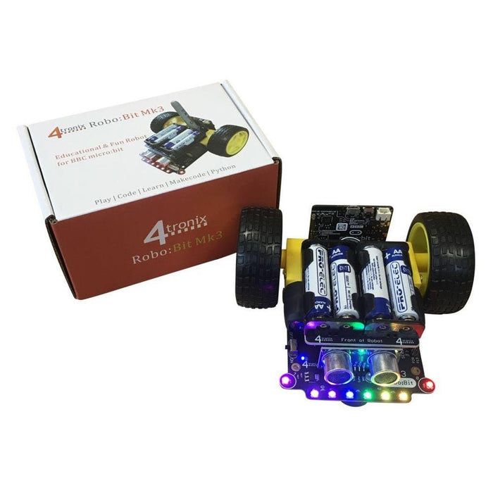 Robo:Bit Mk3 buggy for the micro:bit by 4tronix - The Pi Hut